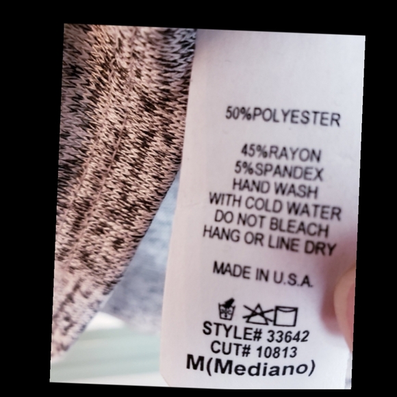 Shelly Cold Shoulder Top Gray Sz M - Picture 4 of 4